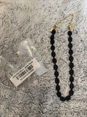 BAR - By Alexa Rae-Alaia Matte Black Necklace with Gold Magnetic Closure